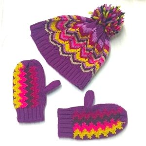 Missoni Toddler Sweater Cap and Mittens